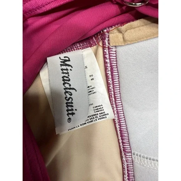 Miraclesuit one piece swimsuit Hot Pink size 12 - Picture 6 of 7